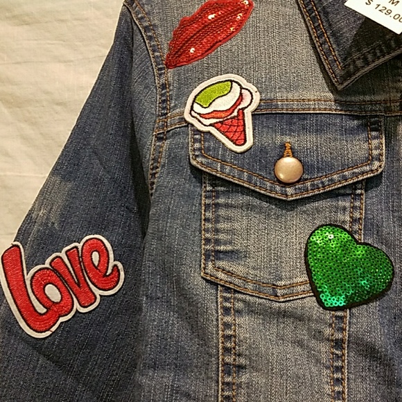 Jeans jacket with patches - Picture 3 of 6