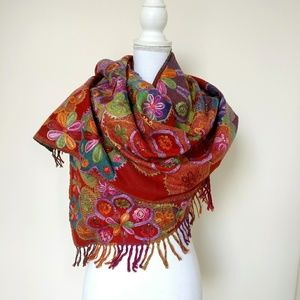 🆕 Hand Crafted Cashmere Wool With Embroidery.