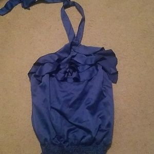 Royal blue dress top