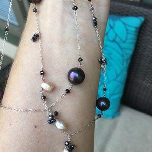 Mauri Pioppo black pearl necklace