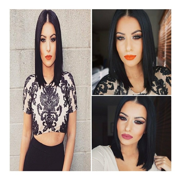 Bob Beauty Yaki LaceFront Wig 12 inches #1b!! main image 6