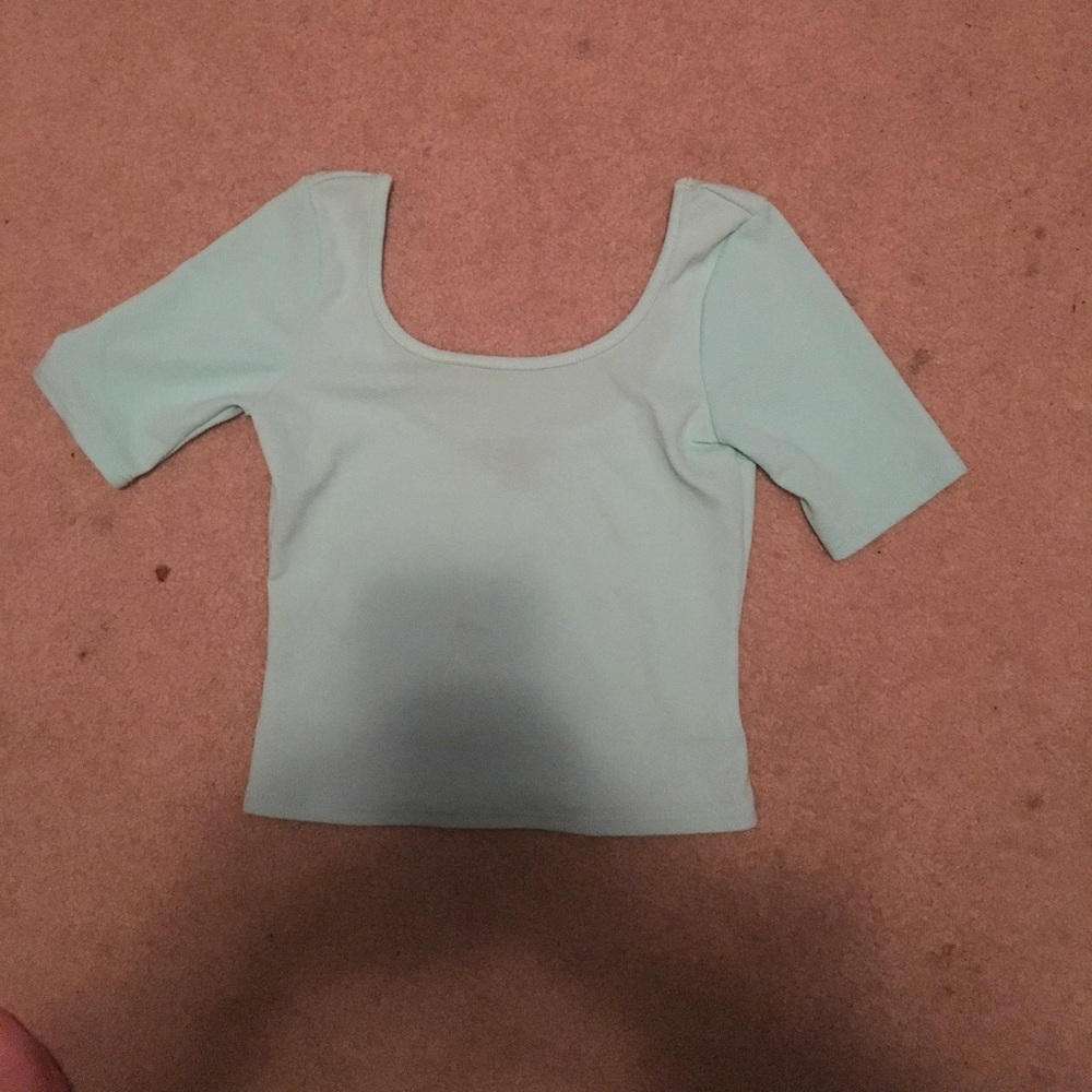 Mint Green Crop Top