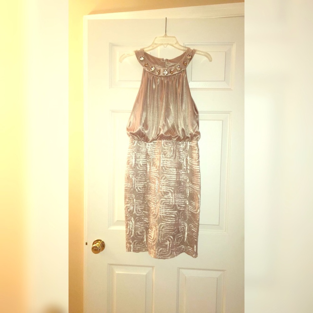 Champagne Silk Cocktail Dress