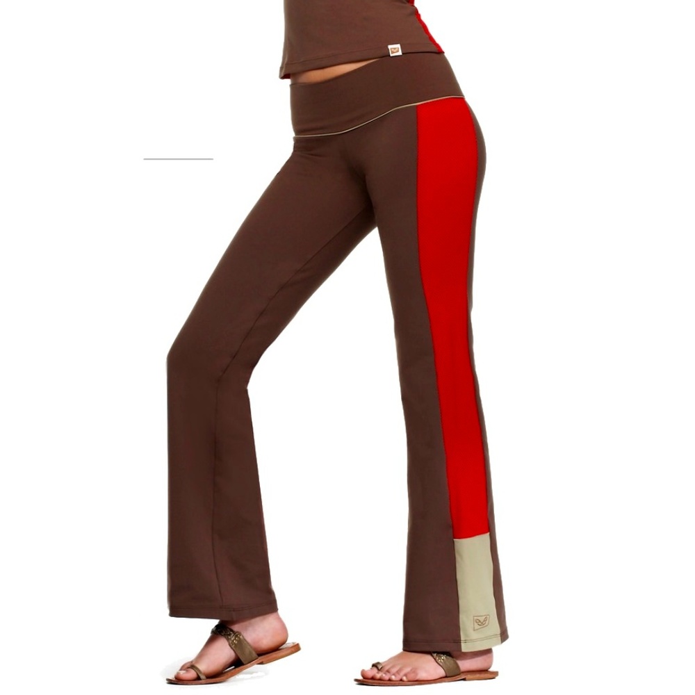 Side Mesh Bootleg Pants