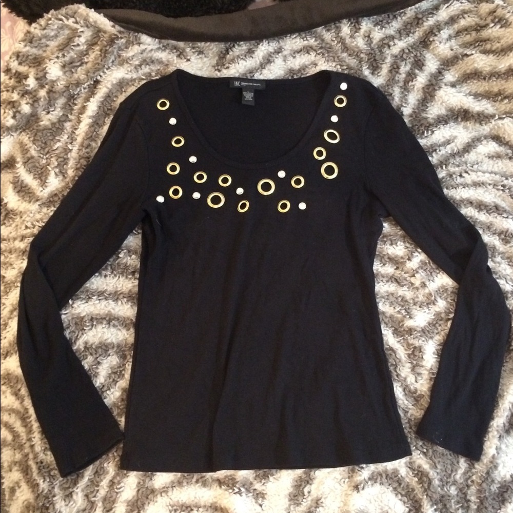 100% Cotton INC Petite Long Sleeve Top❤️