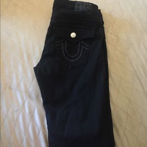 True religion black skinnys