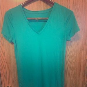 Turquoise V neck t-shirt