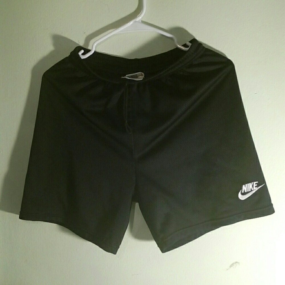 Black mesh shorts