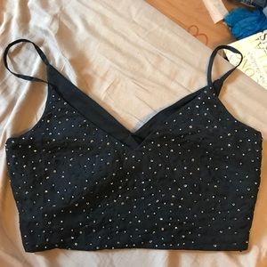 Zara sequined crop top