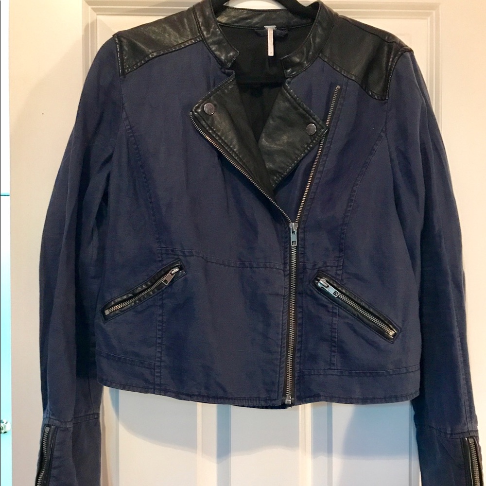 Free People Vegan Moto Jacket