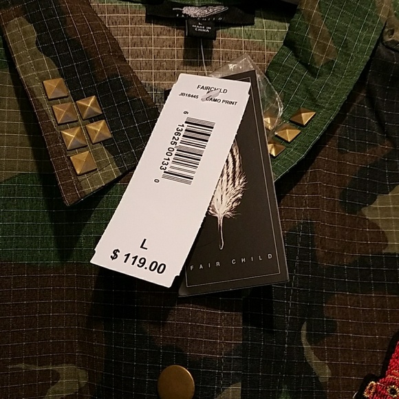 Camouflage jacket with patches - Picture 2 of 8