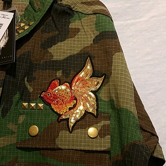 Camouflage jacket with patches - Picture 3 of 8