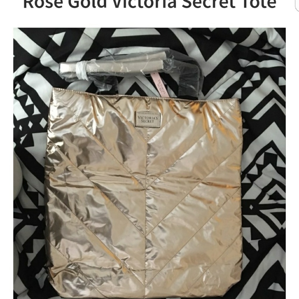 ⭕SOLD⭕Rose gold victoria secret tote