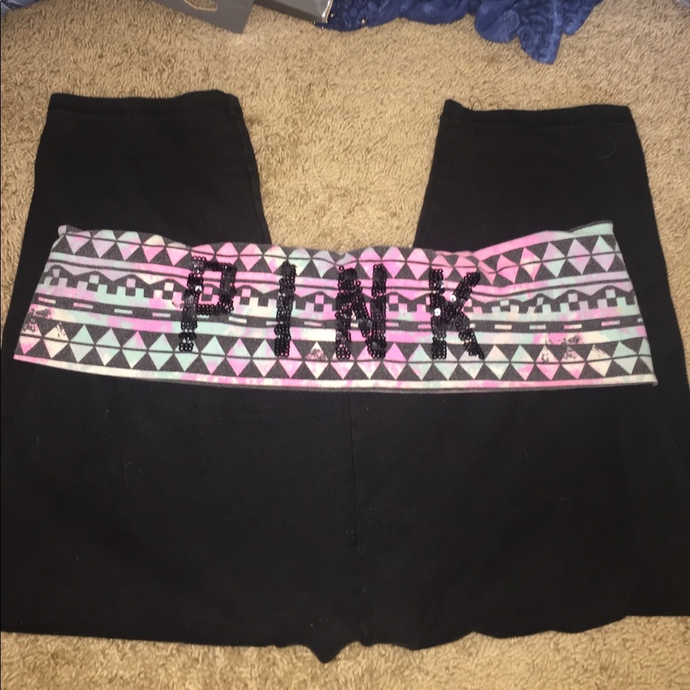 Vs crop yoga leggings size large