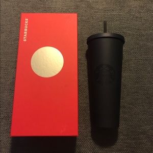 Matte black Starbucks 24oz cold cup