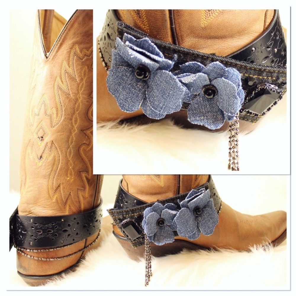 Custom Made Reconstructed Leather Boot Wraps - image 1