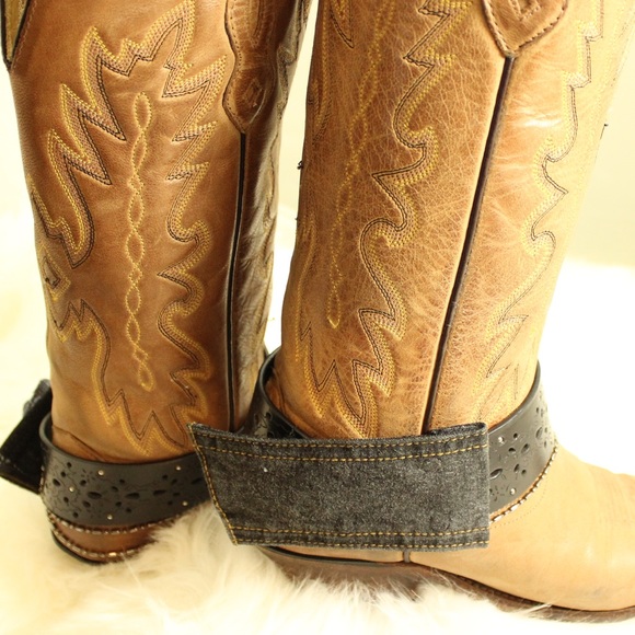 Custom Made Reconstructed Leather Boot Wraps - Picture 3 of 5