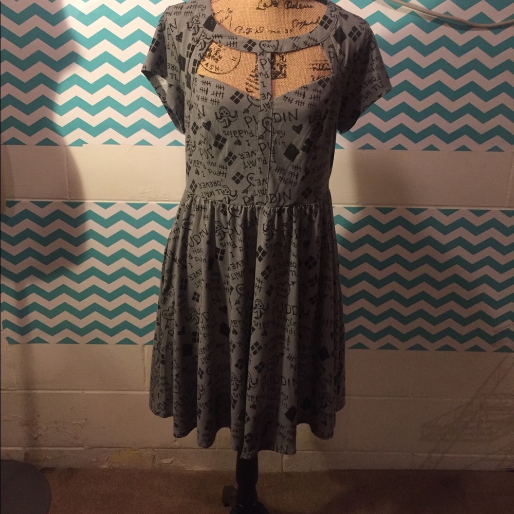 Harley Quinn cut out dress