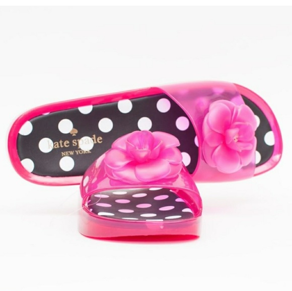 kate spade Shoes - Kate Spade Pink Transparent Jellie Slides