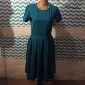 Lularoe teal/turquoise Amelia xl