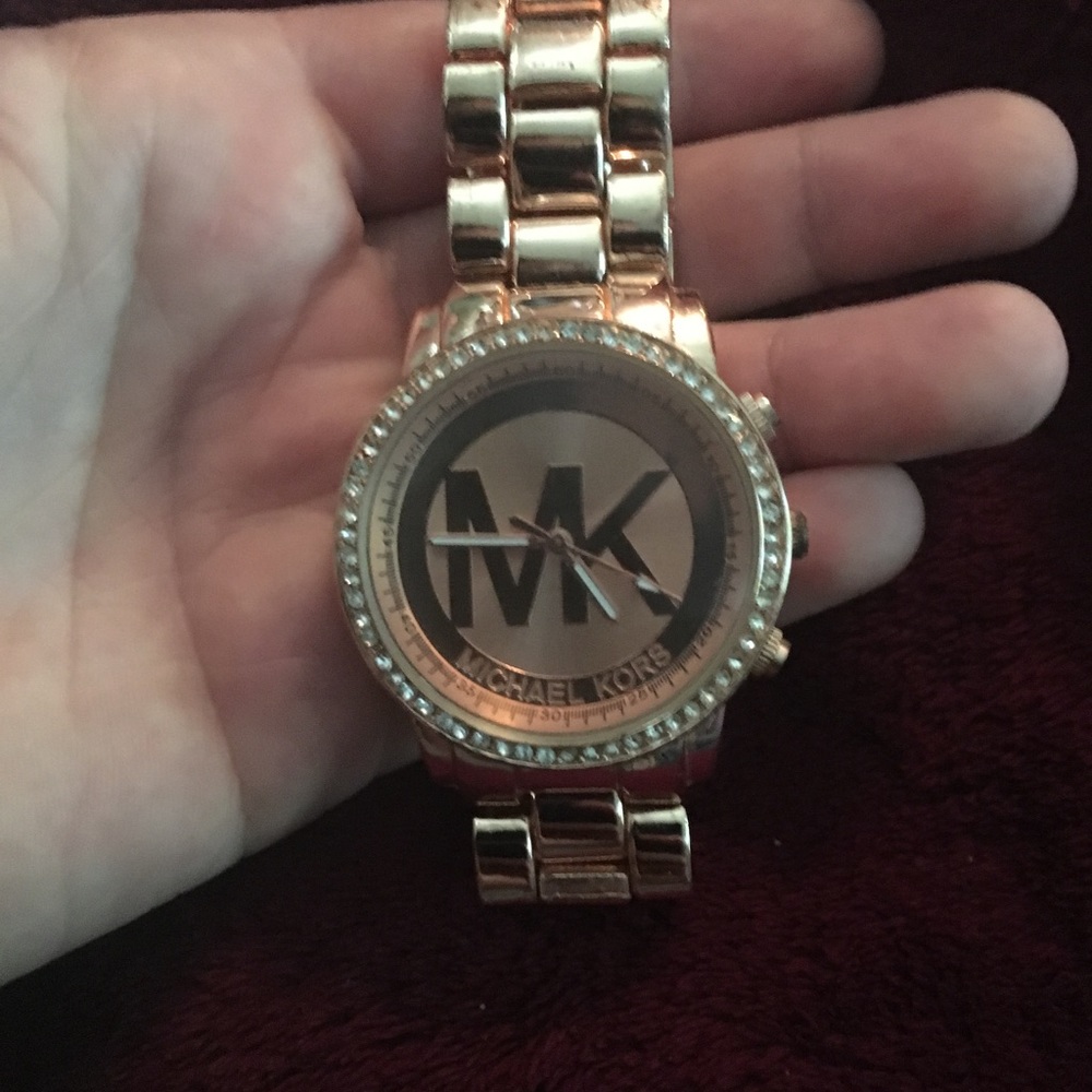 Rose gold Michael Kors watch