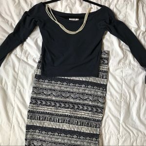 🏷 MOVING SALE 🏷 S/M Tribal Print Pencil Skirt