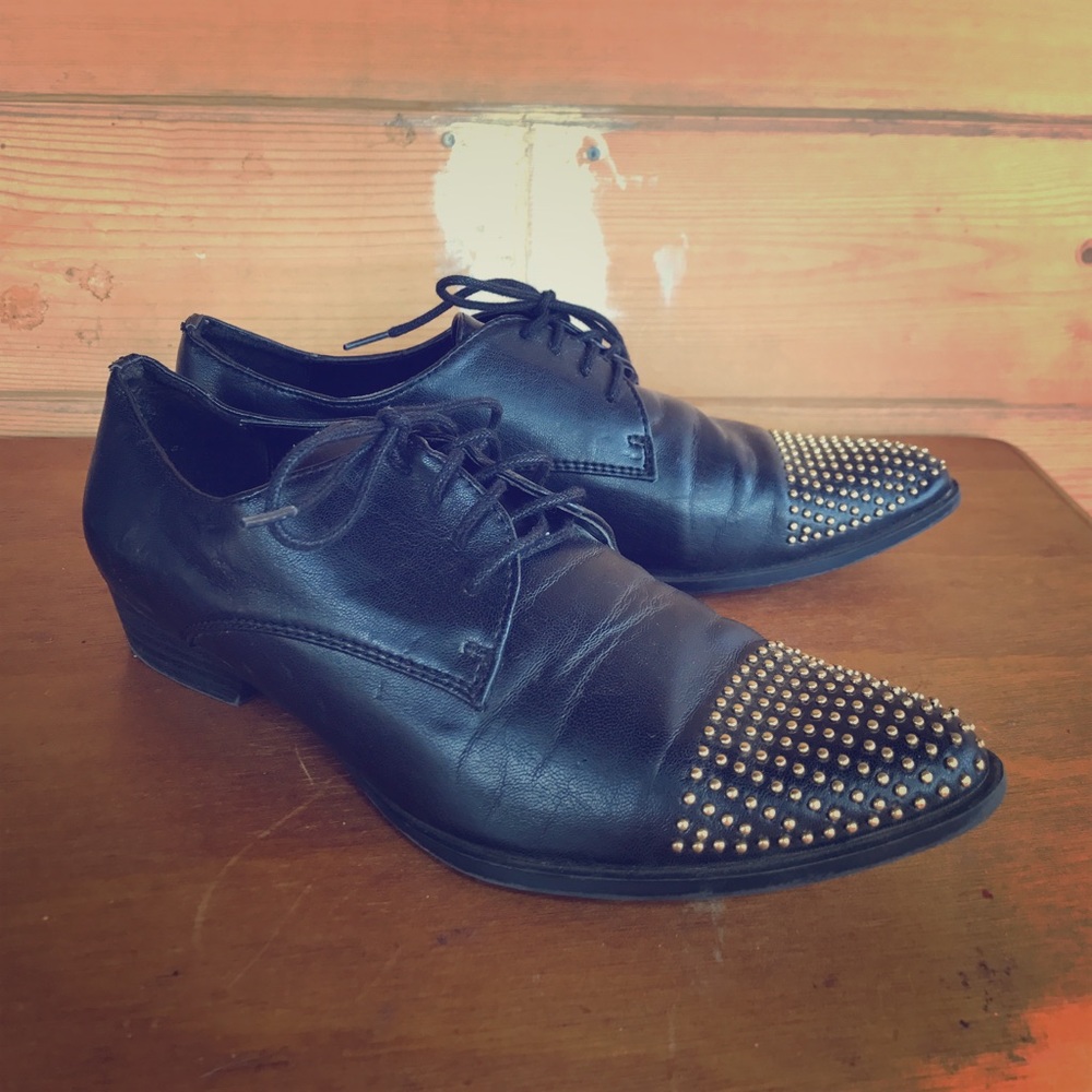 Dolce Vita Gold Studded Oxfords