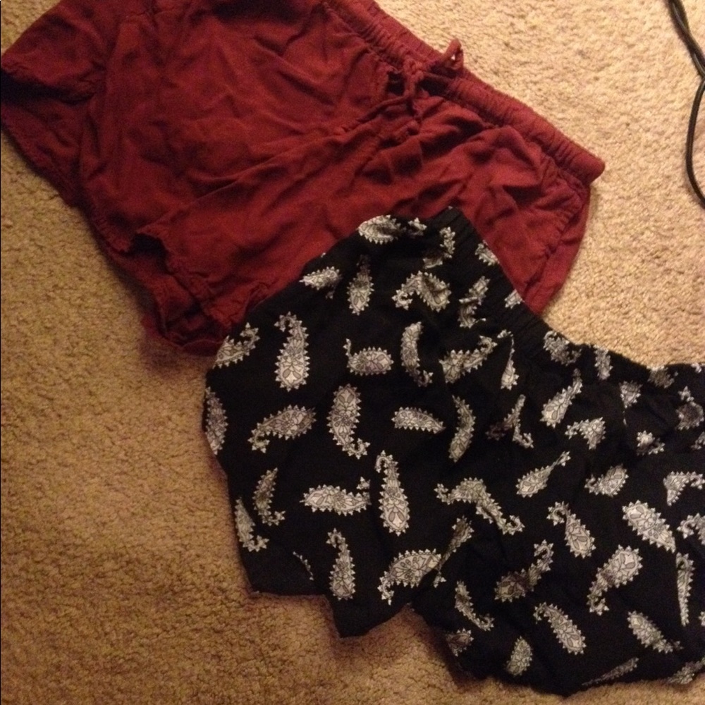 Brandy Melville comfy shorts bundle paisley