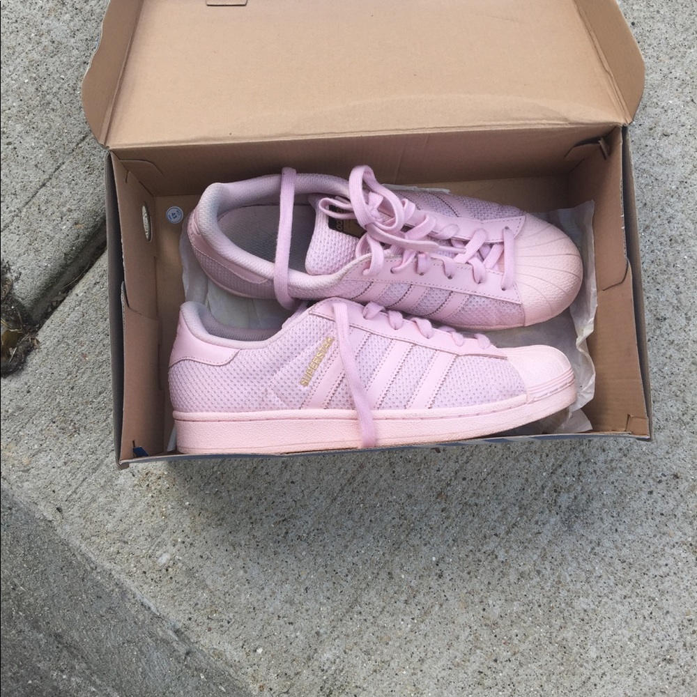 Pink superstars sz 7