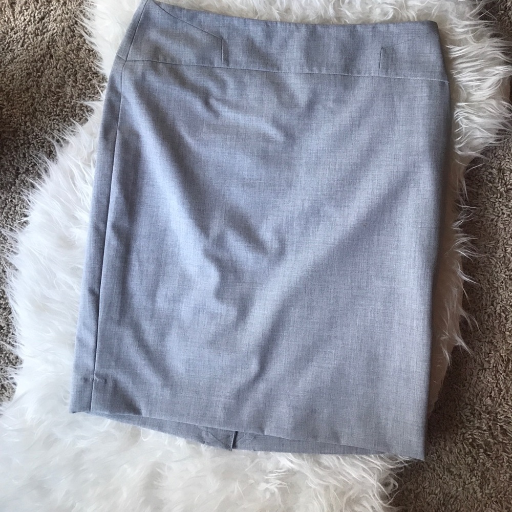Light Gray Pencil Skirt