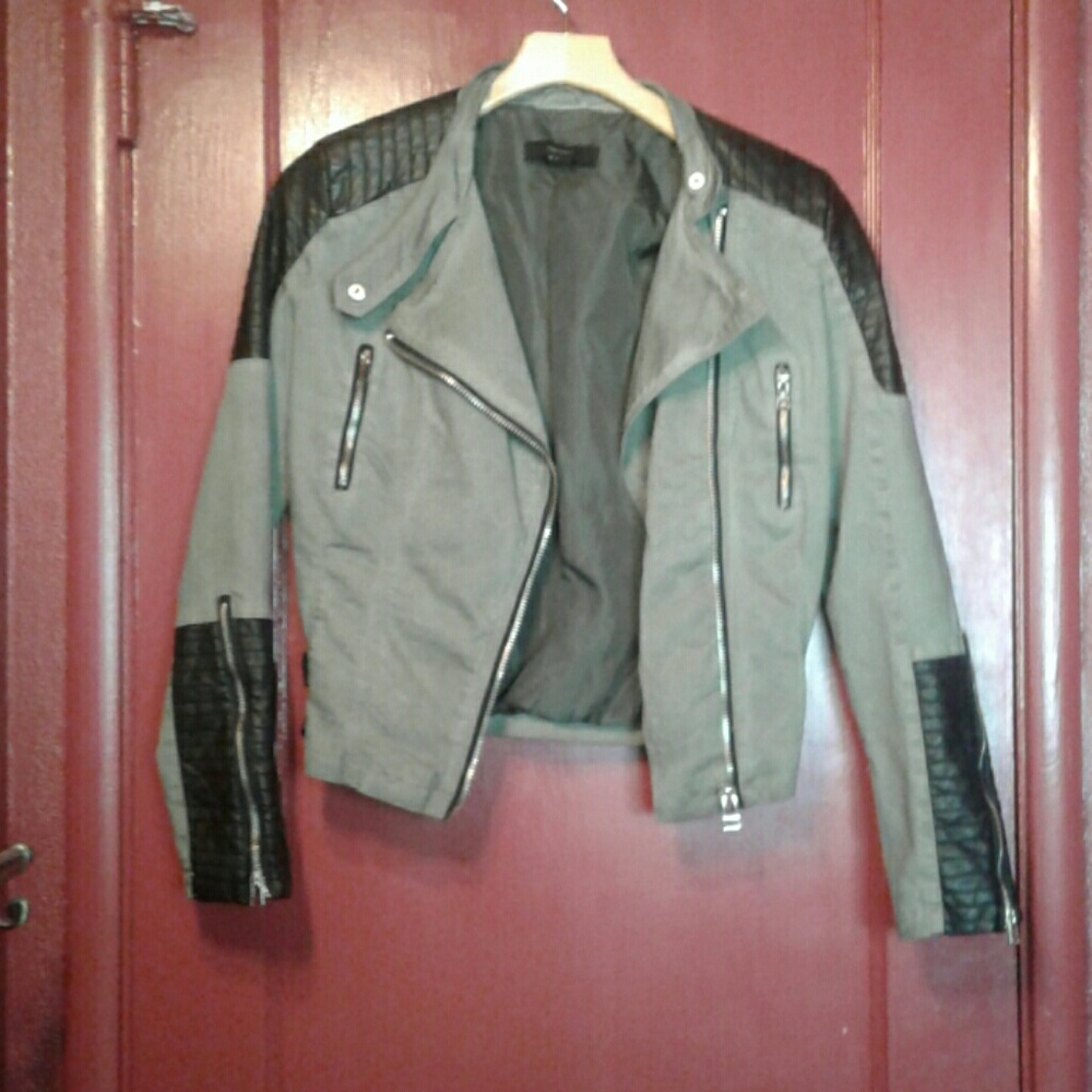 Olive Green Bomber Jacket