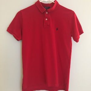 Boys red polo shirt!