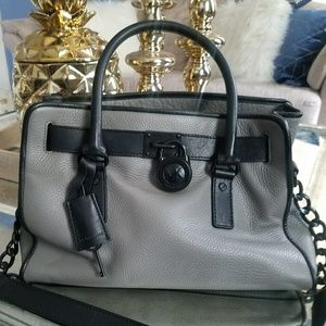 Michael Kors Hamilton Two Tone East West Satchel
