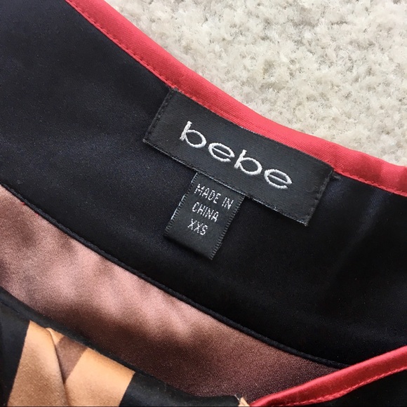 Bebe Silk One-Shoulder Dress with sash - Picture 6 of 7