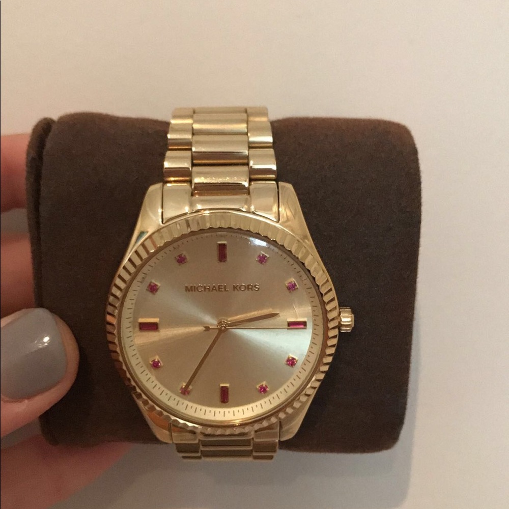Gold & Pink Michael Kors Watch