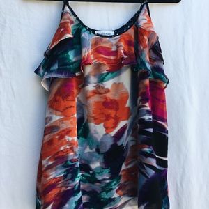 CALVIN KLEIN multi-colored tank top blouse