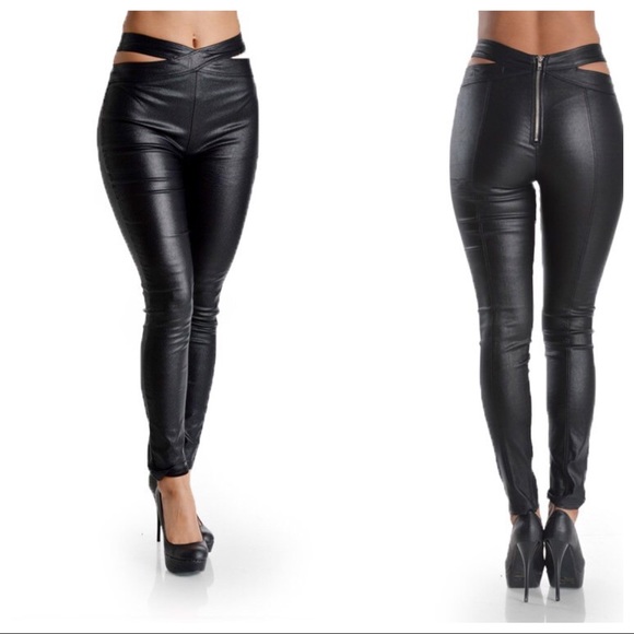 Hot & Delicious Pants - NWT Hot & Delicious Cross Front High Waist Pants