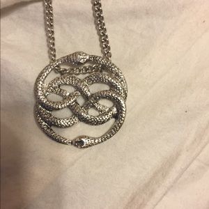 Brand new snake necklace with long chain