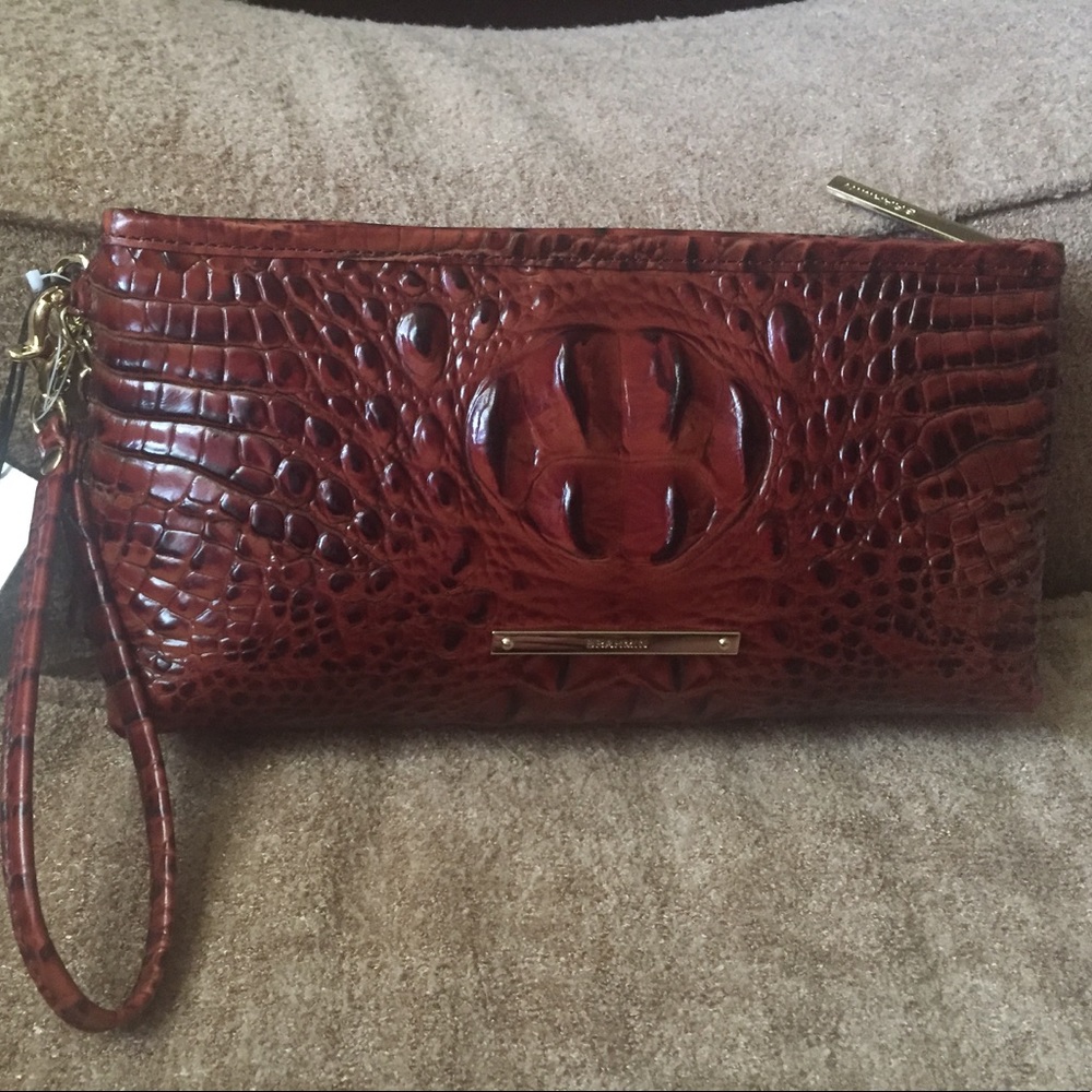 Brahmin Pecan Melbourne Kayla Wristlet