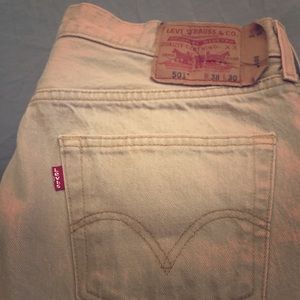 🔥 Levi 501 beige jeans 🔥 38/30