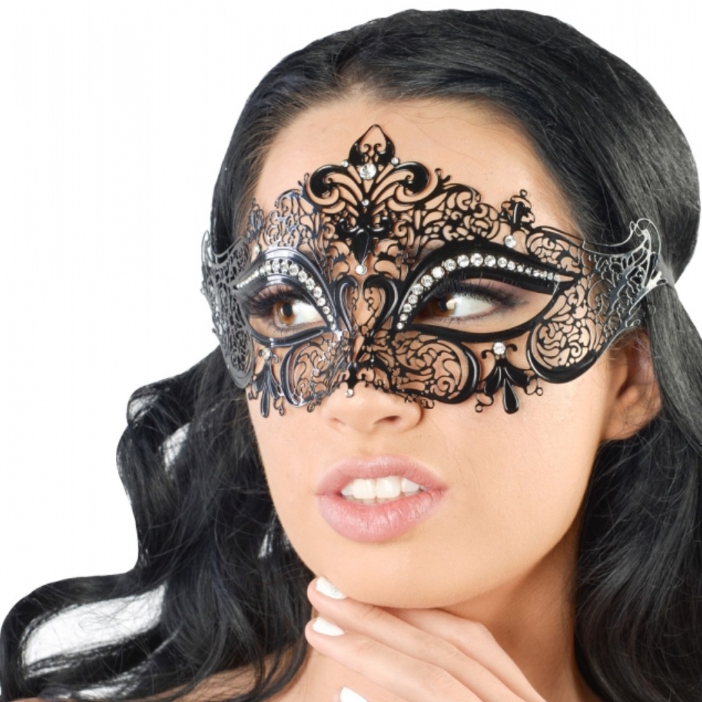 Black Laser Cut Masquerade Mask