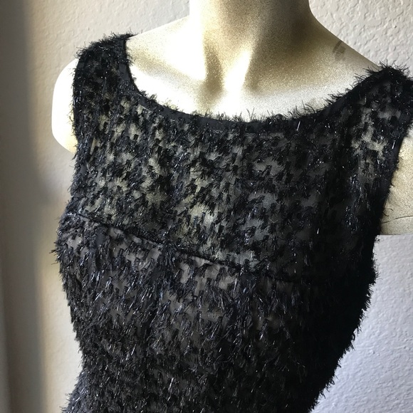 Fit and Flare Metallic Fringe Dress - Picture 3 of 5