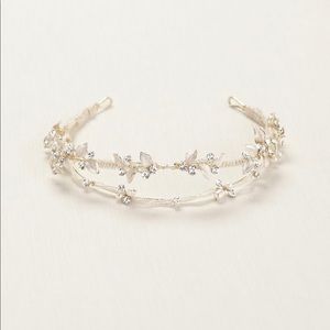 David's Bridal Double Row Wedding Tiara