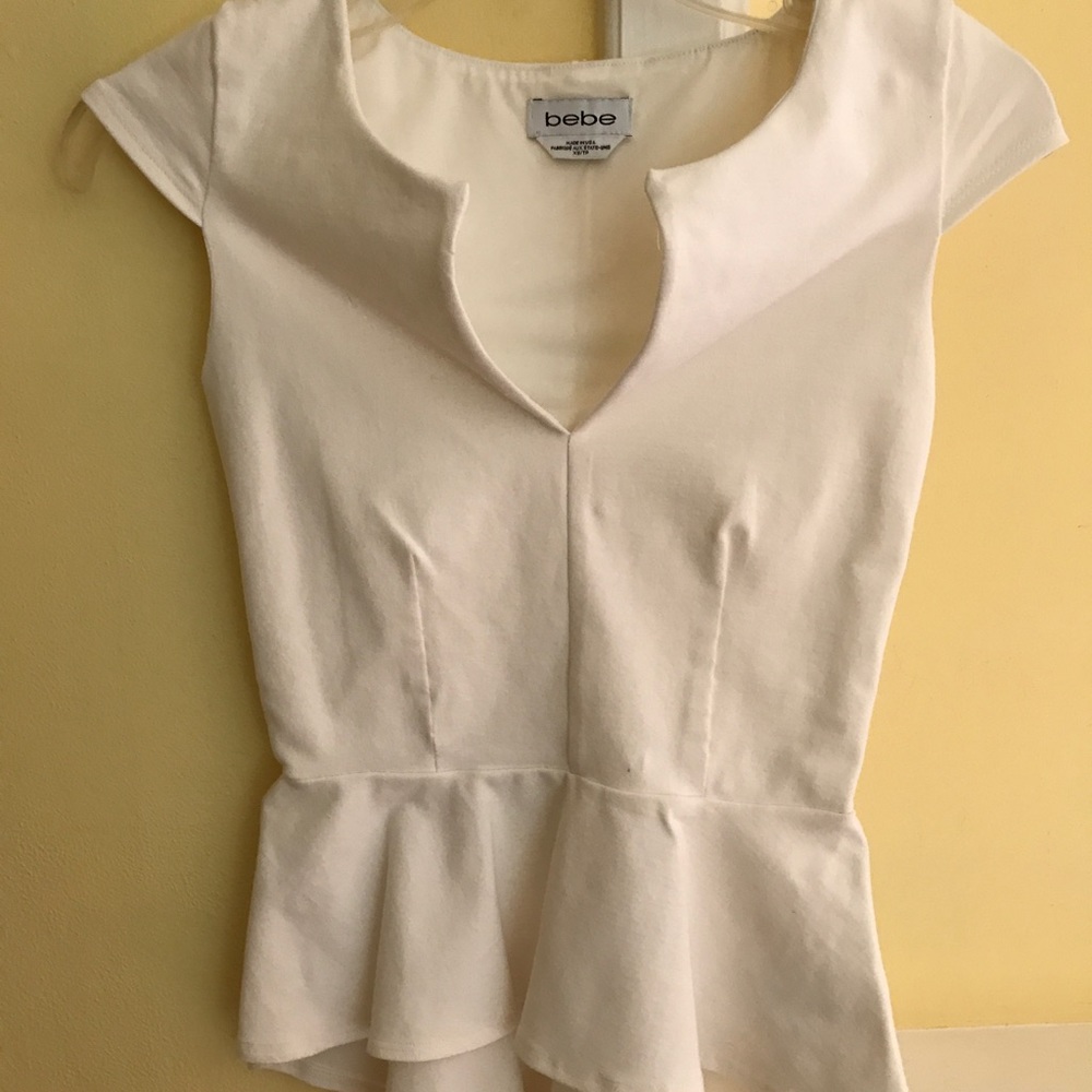 Bebe white top