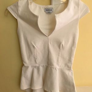 Bebe white top