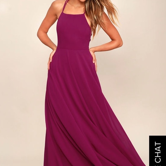 Lulu's Magneta Maxi Dress - Picture 2 of 7
