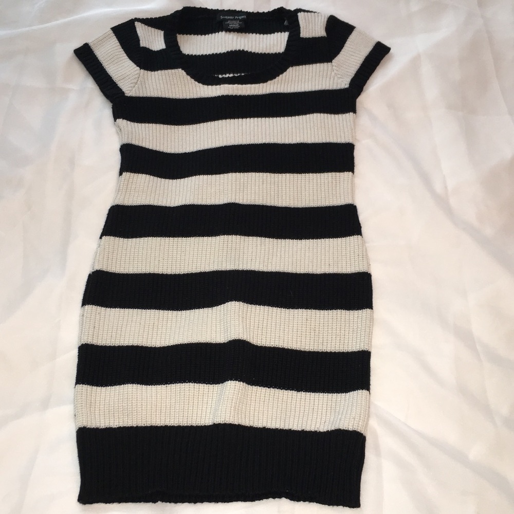 Sweater Project Striped Sweater Dress