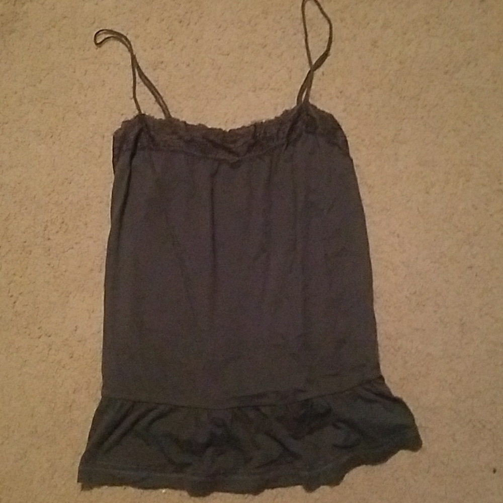 Light black spaghetti strap tank top