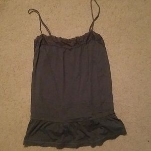 Light black spaghetti strap tank top