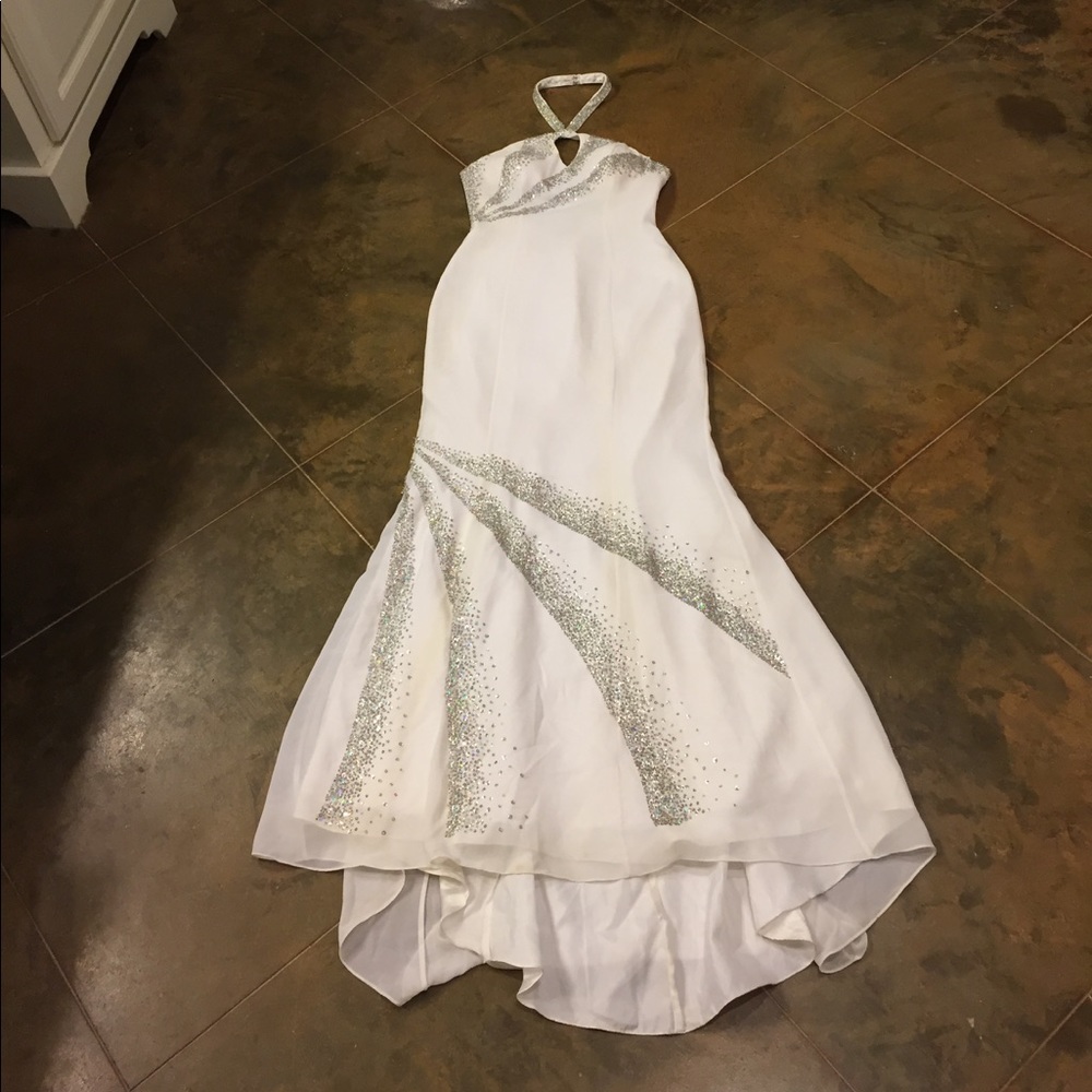 Size 6 Partytime white prom/formal dress.